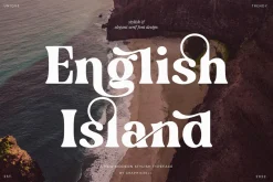 English Island Ligature Serif Font