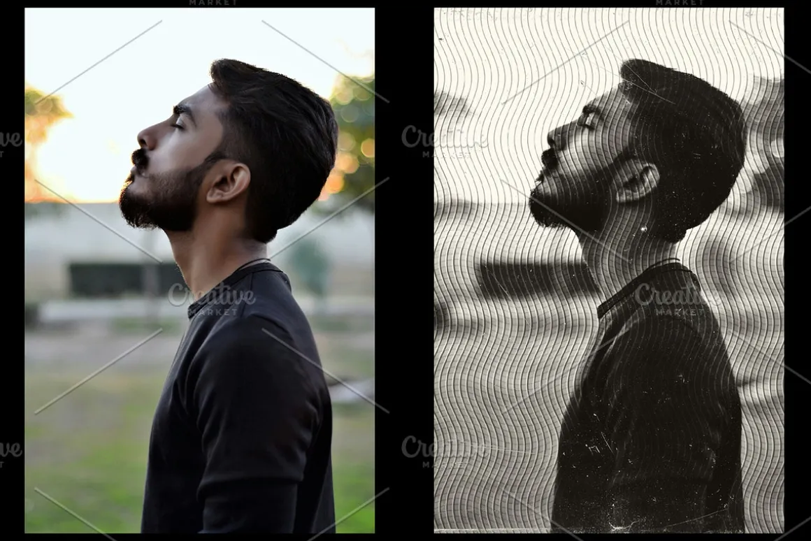 Engraved Photo Effect
