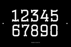 Esbury - A Notched Display Font