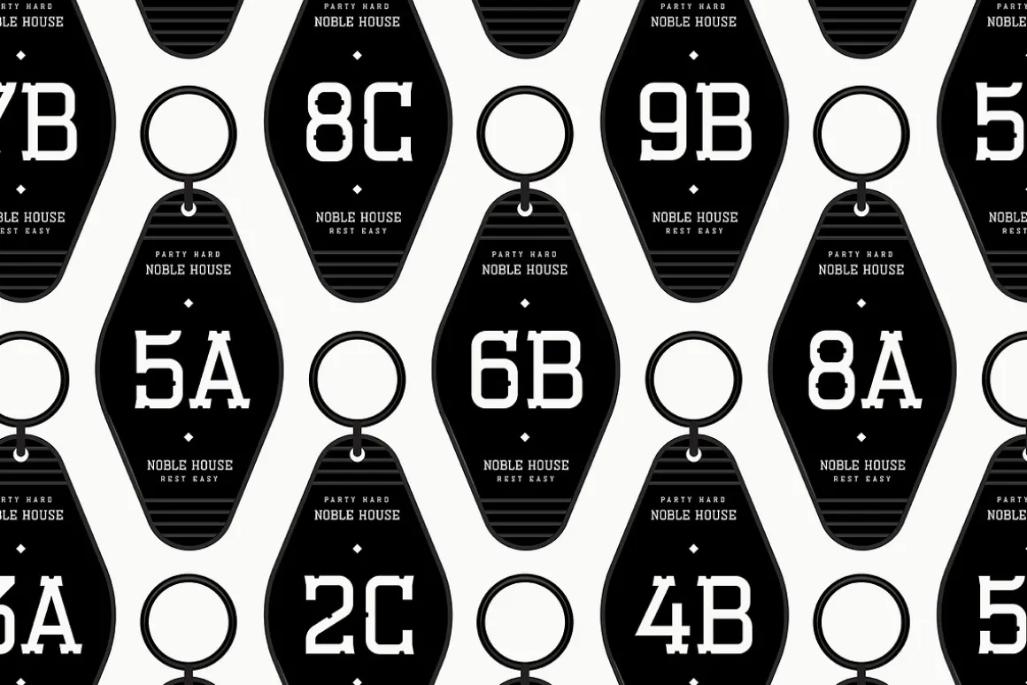 Esbury - A Notched Display Font