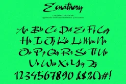 Esnathery - Raw Dynamic Brush Font