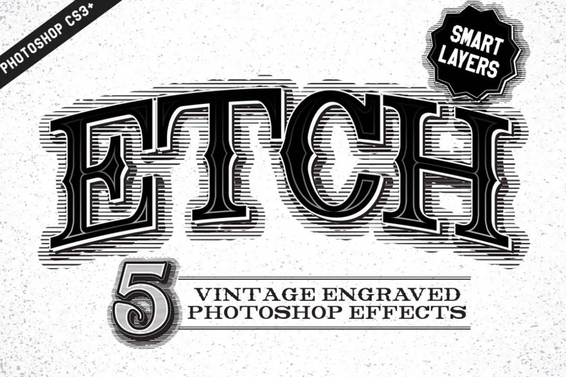 Etch Vintage Photoshop Effects