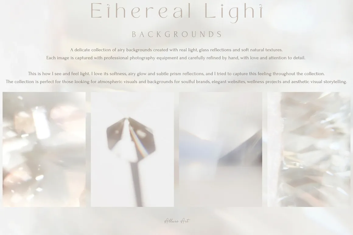 60 Ethereal Light Backgrounds Bundle