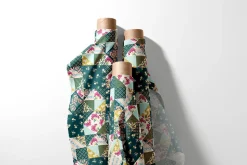 Ethnic Patchwork Tile Floral Pattern