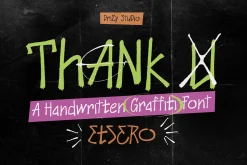 Etsero – Handwritten Graffiti Font