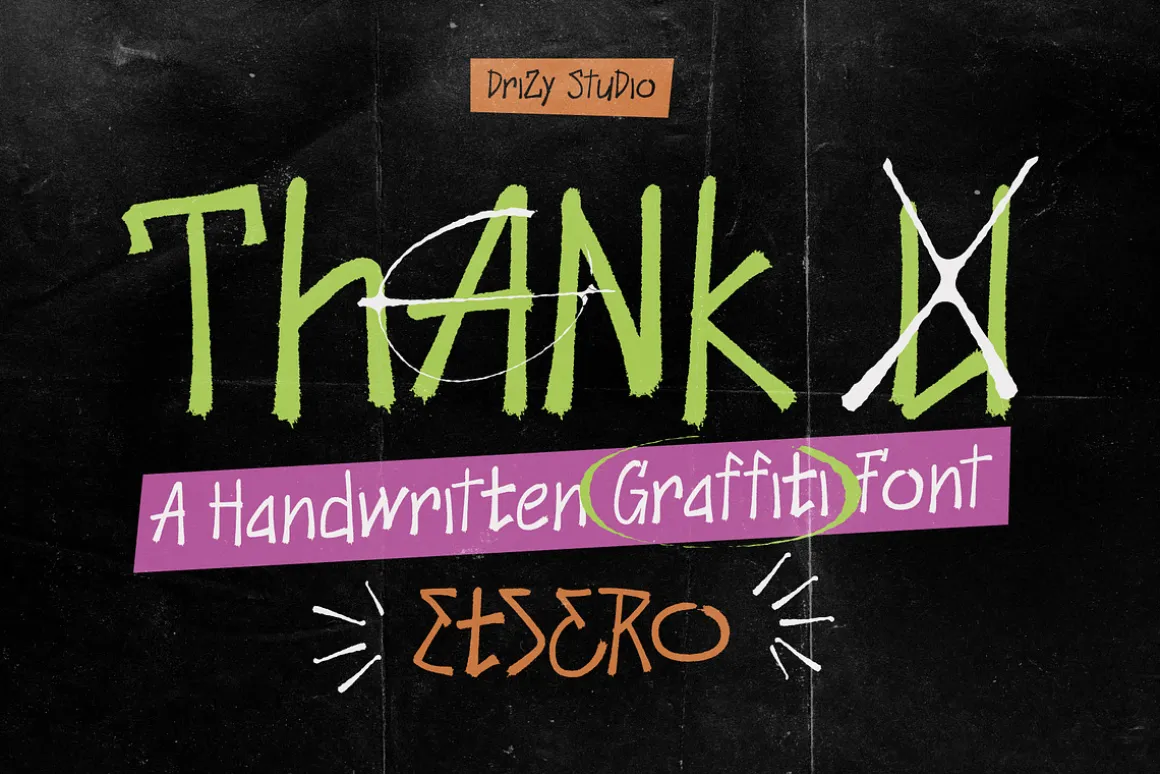 Etsero – Handwritten Graffiti Font