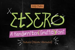 Etsero – Handwritten Graffiti Font