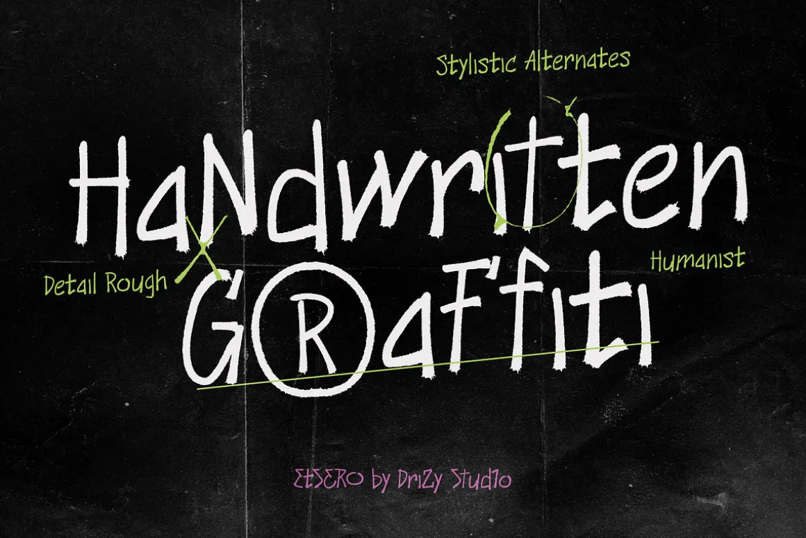 Etsero – Handwritten Graffiti Font