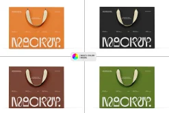 Euro Paper Tote Shopping Bag Mockup