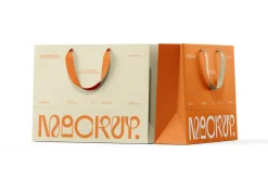 Euro Paper Tote Shopping Bag Mockup