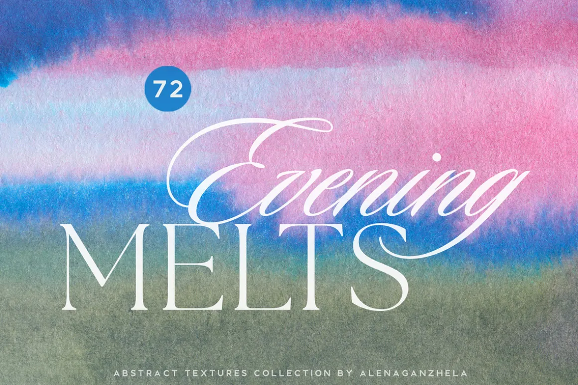 Evening MELTS - ink color textures