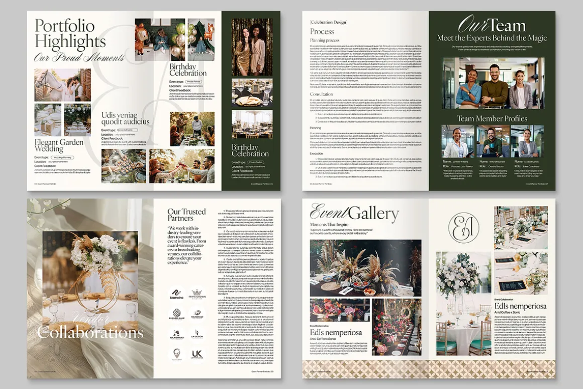 Event Planner Portfolio Template