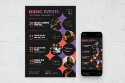 Event Schedule Flyer Template