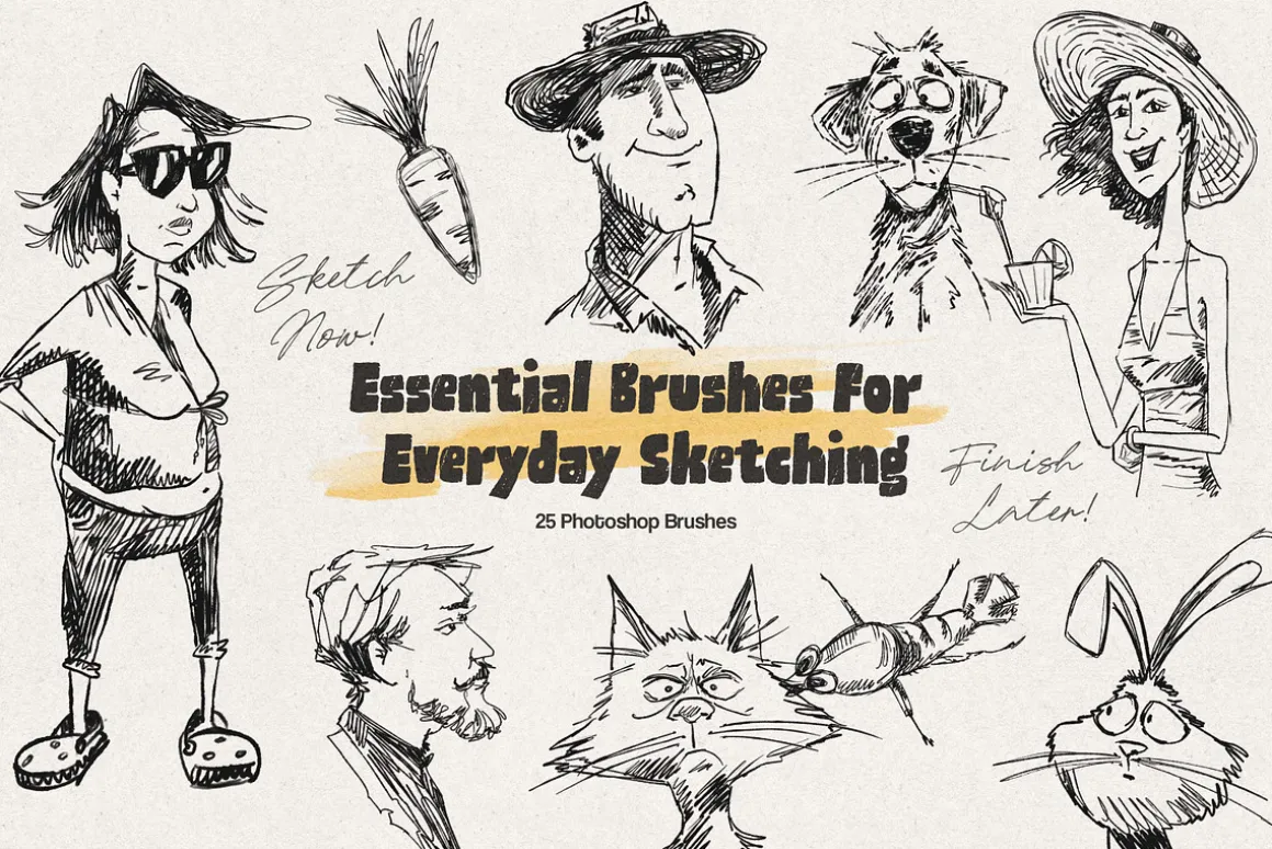 Everyday Sketch Photoshop Brushes