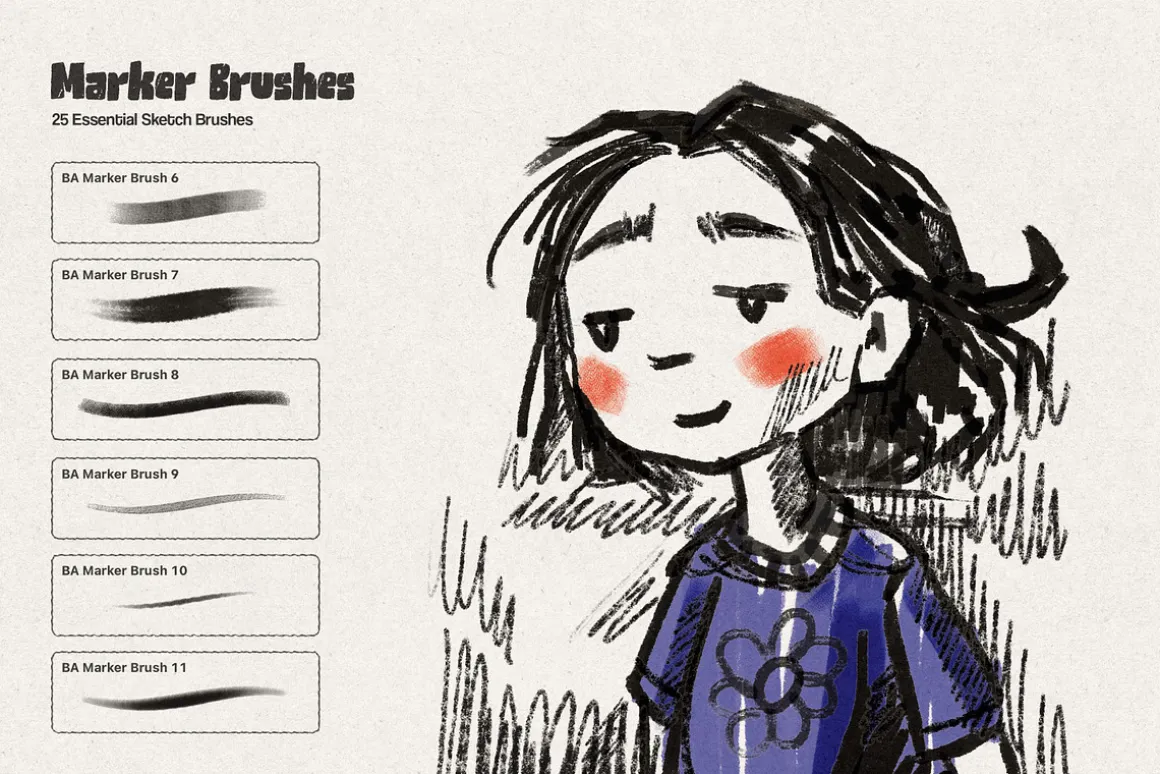 Everyday Sketch Photoshop Brushes