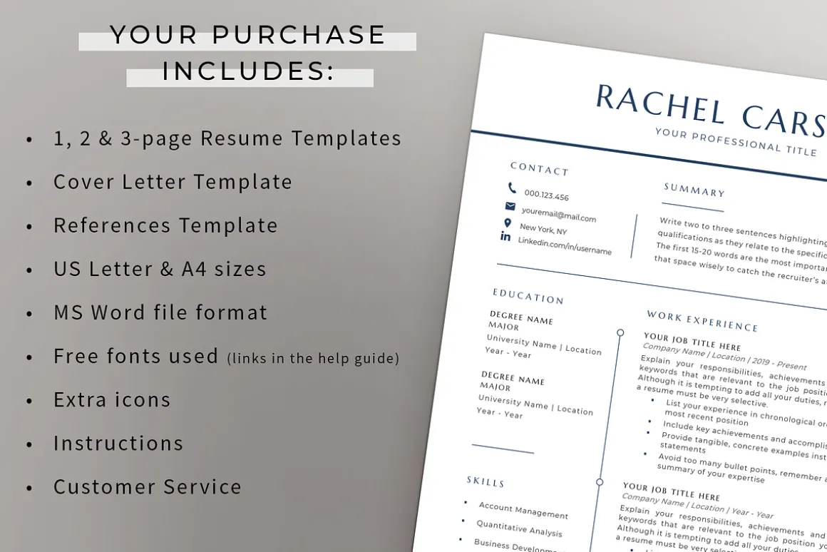 Executive Resume & Cover Letter Word