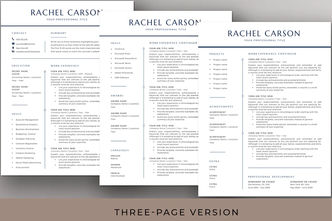 Executive Resume & Cover Letter Word