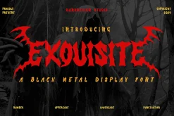 Exouisite Black Metal Display Font