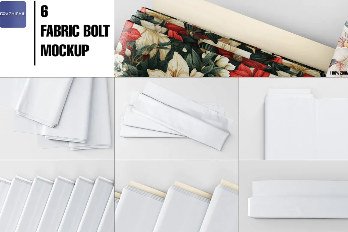 Fabric Bolt Mockup Fabric mockup