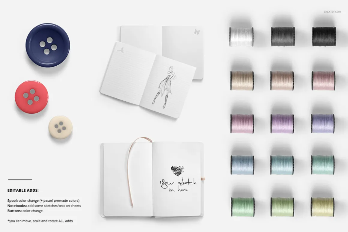 Fabric Factory vol.2: Pillow Mockup