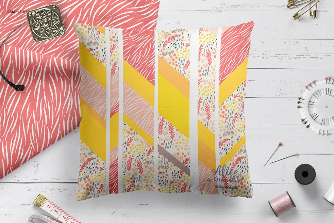 Fabric Factory vol.2: Pillow Mockup