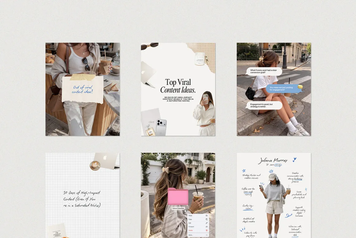 2026 Faceless Instagram Template