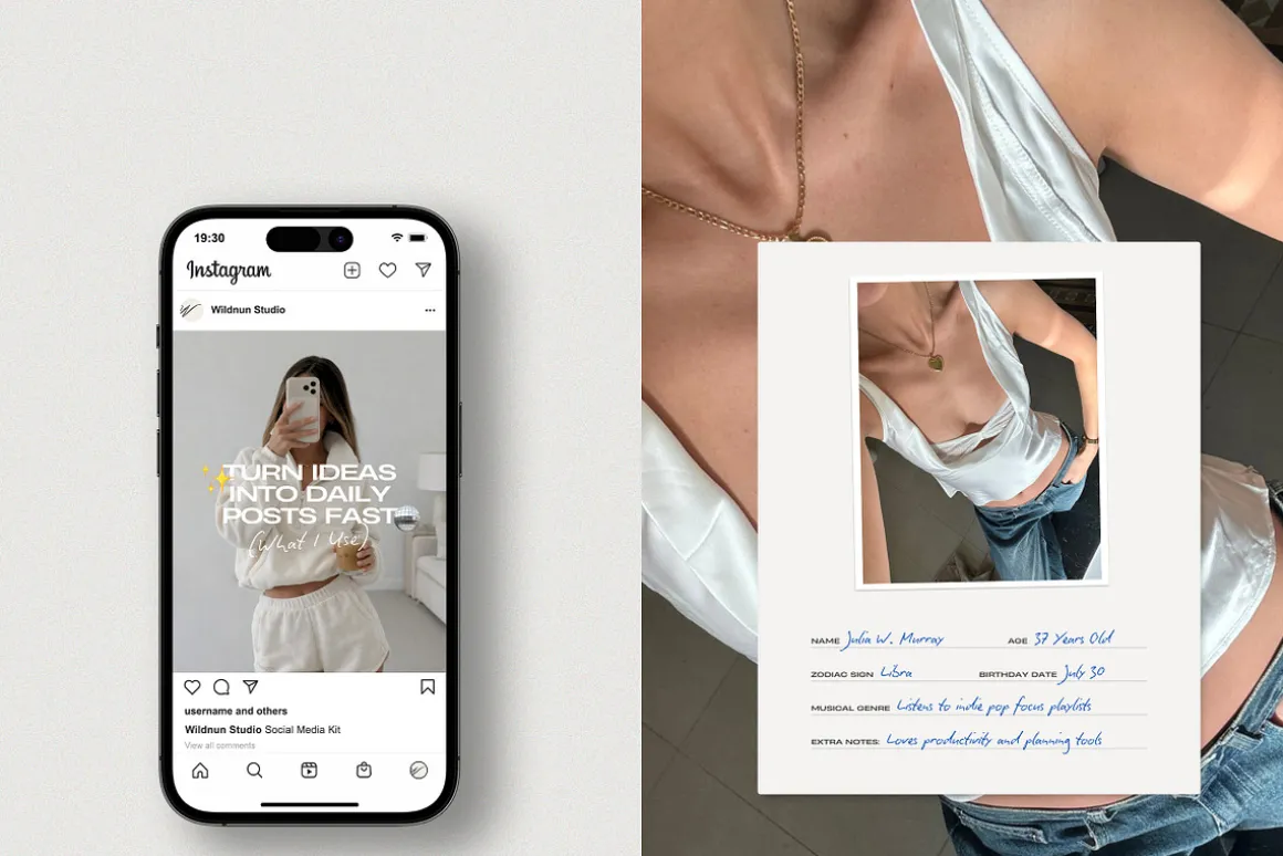 2026 Faceless Instagram Template