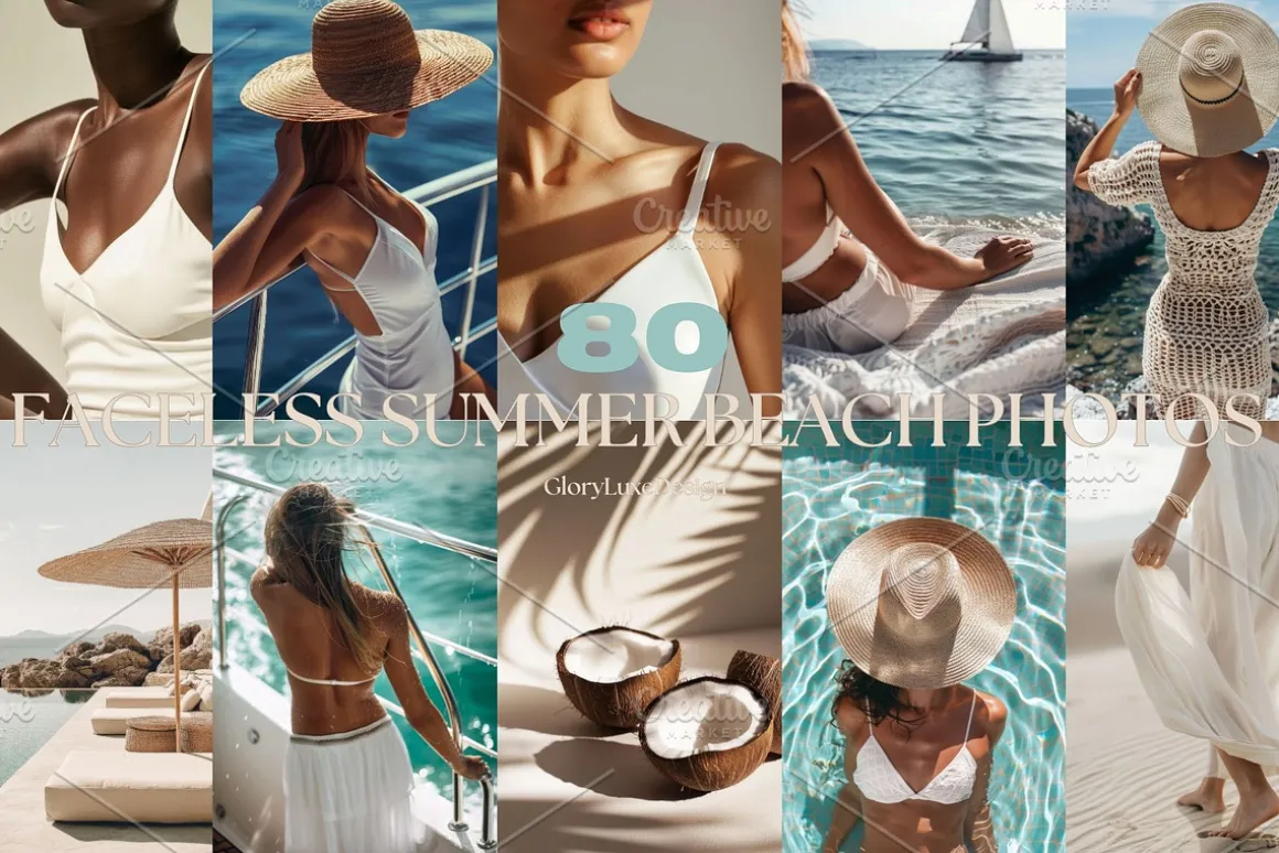 80 Faceless Summer Beach Photos