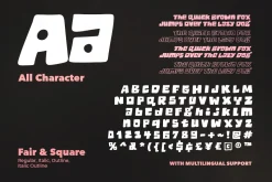 Fair Square - Chunky Bold Font