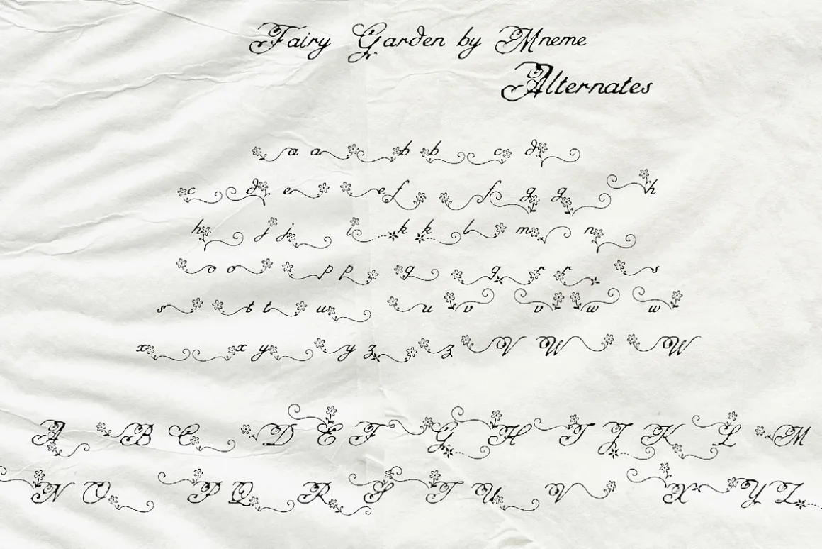 Fairy Garden - Fantasy Script Font