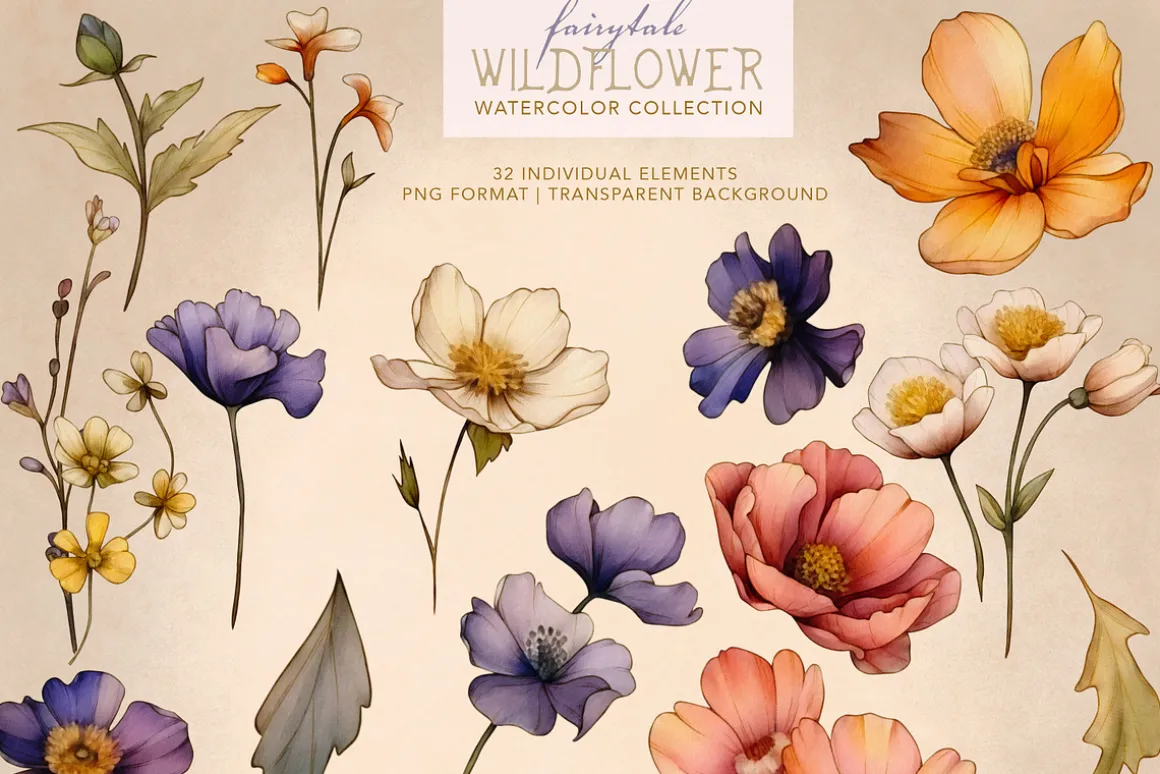 Fairytale Wildflower Watercolor Kit