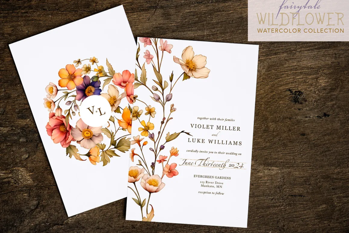 Fairytale Wildflower Watercolor Kit