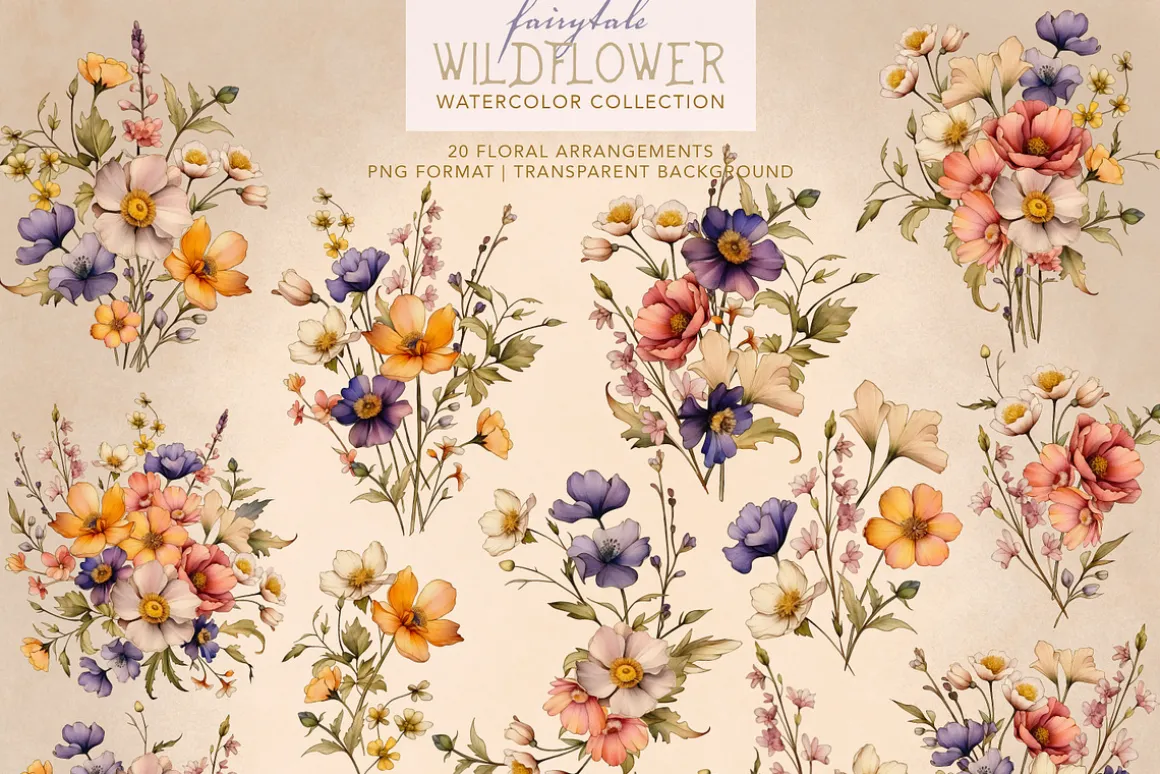 Fairytale Wildflower Watercolor Kit