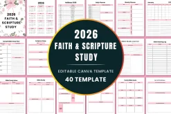 2026 Faith &Scripture Study Journal