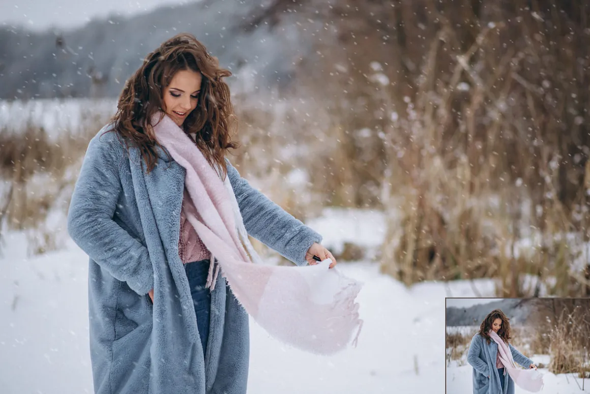 Falling Snow 70 Photo Overlays