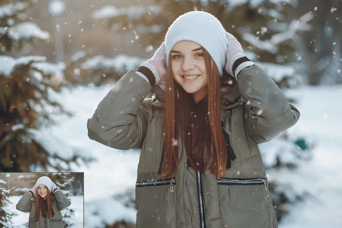 Falling Snow 70 Photo Overlays