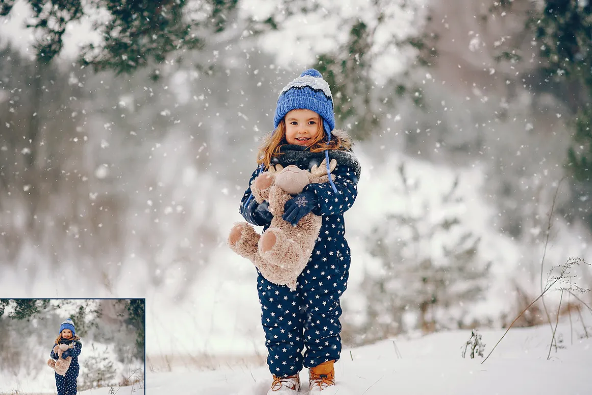 Falling Snow 70 Photo Overlays