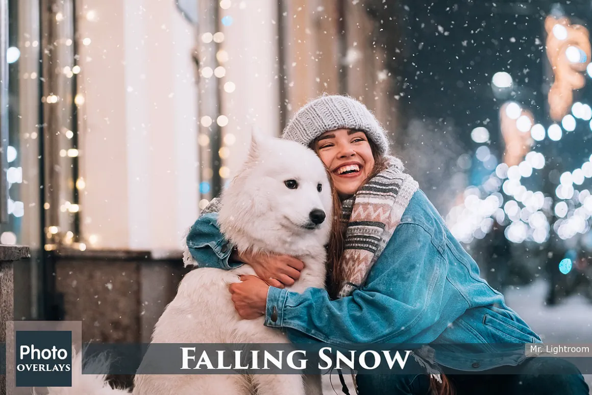 Falling Snow 70 Photo Overlays