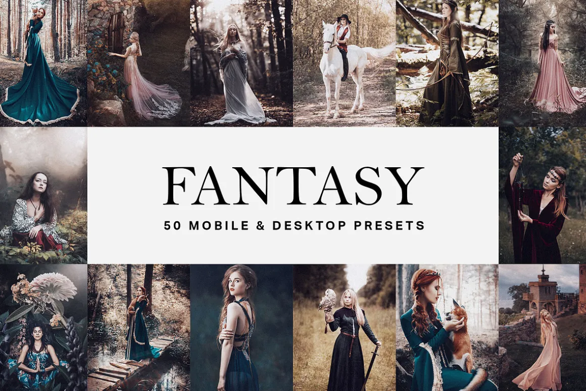 50 Fantasy Lightroom Presets & LUTs
