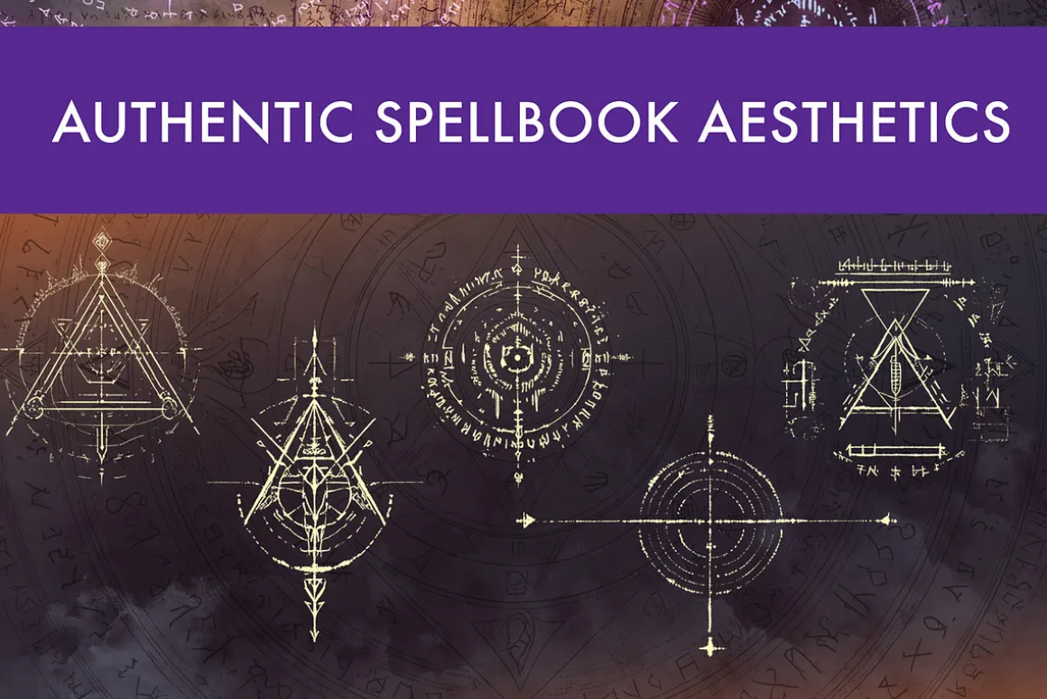 Fantasy Spell Book Brush Set