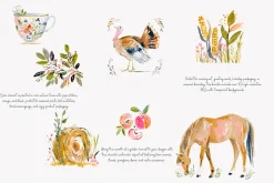 farm animals cozy farmhouse set