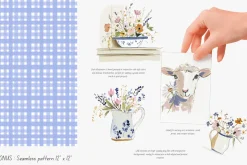farmhouse spring clipart bundle