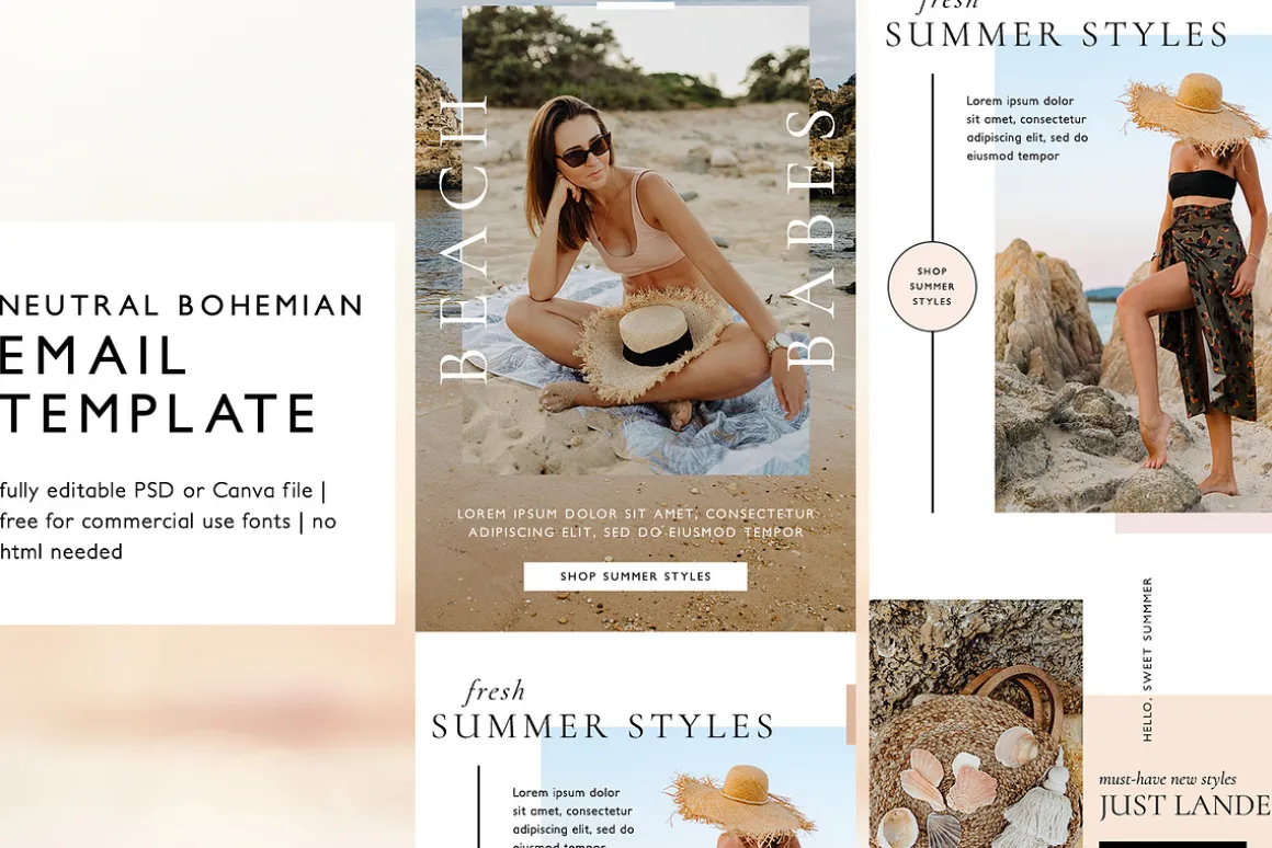Fashion Ecommerce Email Template PSD