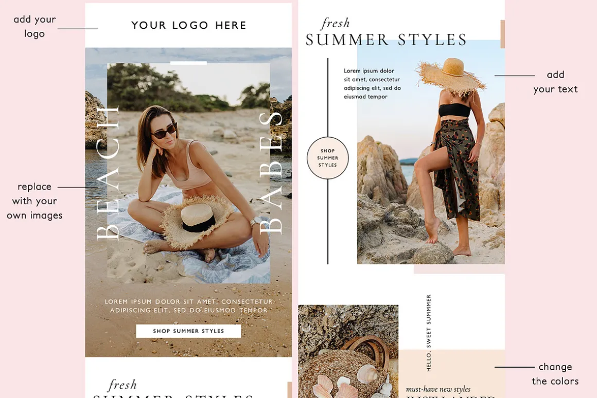 Fashion Ecommerce Email Template PSD