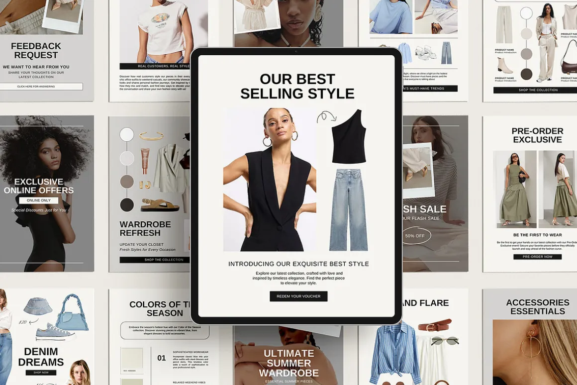 20 Fashion Email Canva Template