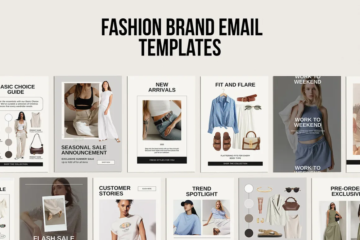 20 Fashion Email Canva Template
