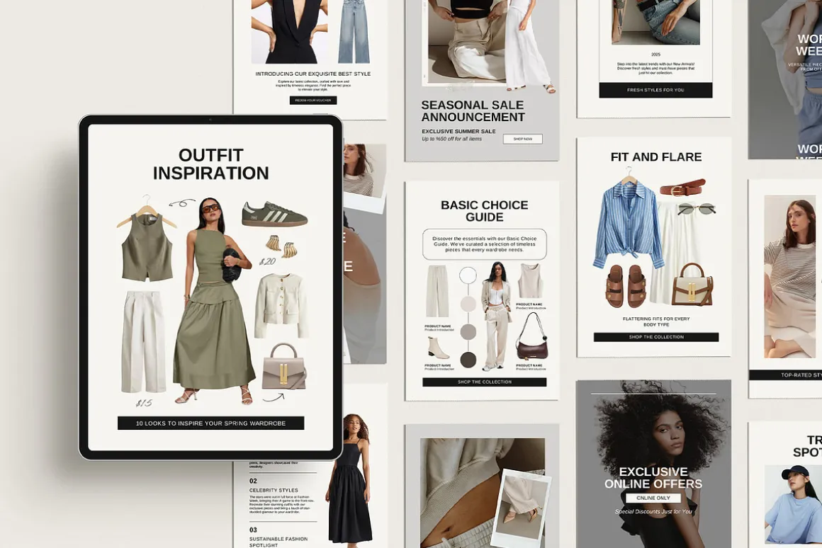20 Fashion Email Canva Template