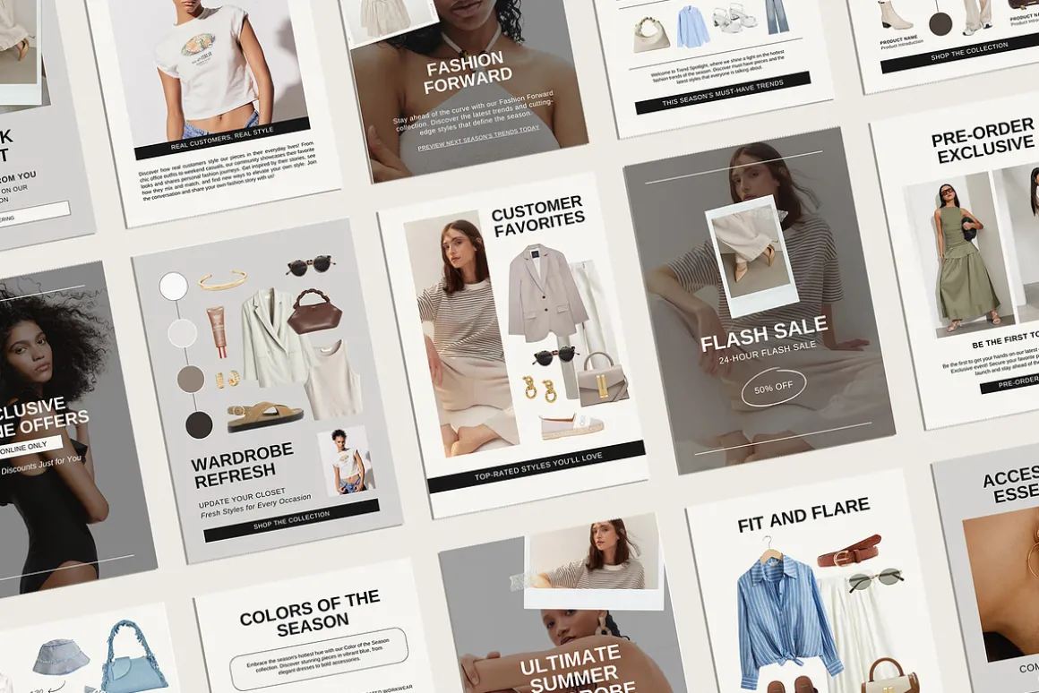 20 Fashion Email Canva Template