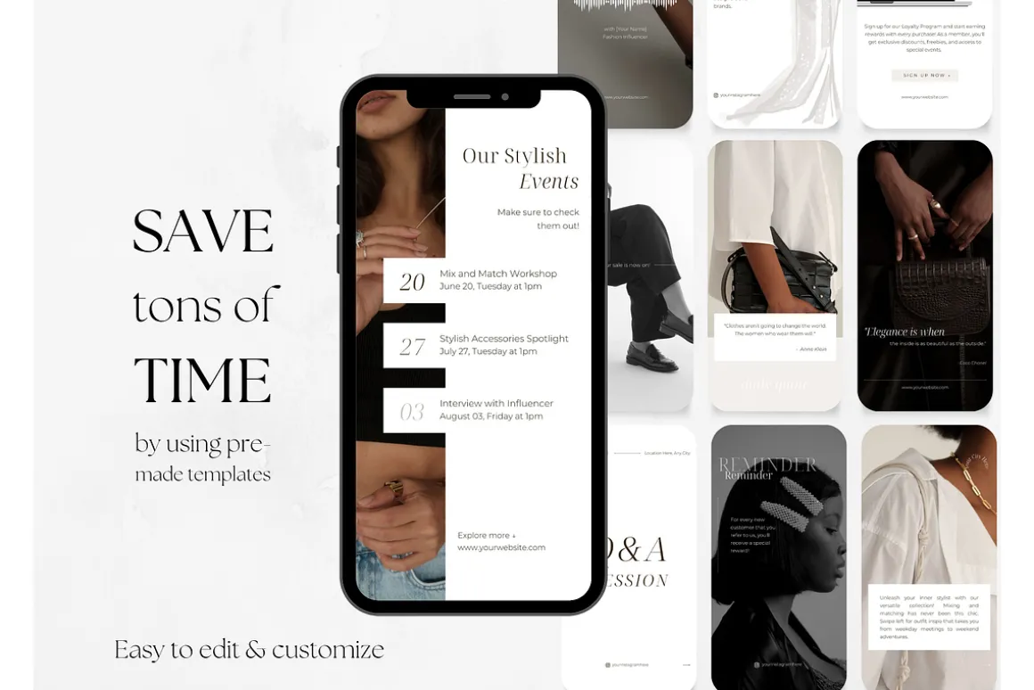65 Fashion Social Media Stories