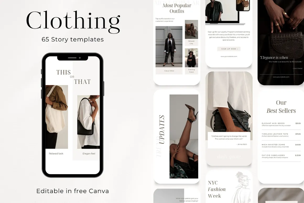 65 Fashion Social Media Stories